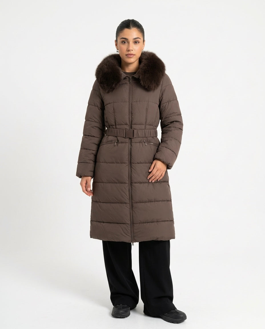 ENSO Belted Puffer Mokka